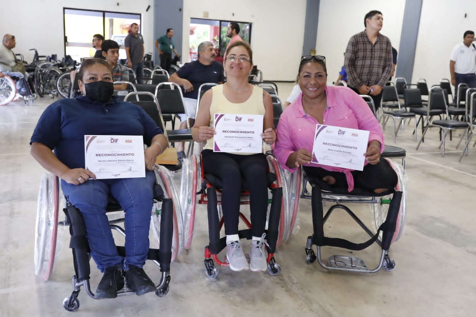 Realiza DIF Tamaulipas segunda capacitación y donación de sillas de ruedas para personas discapacitadas