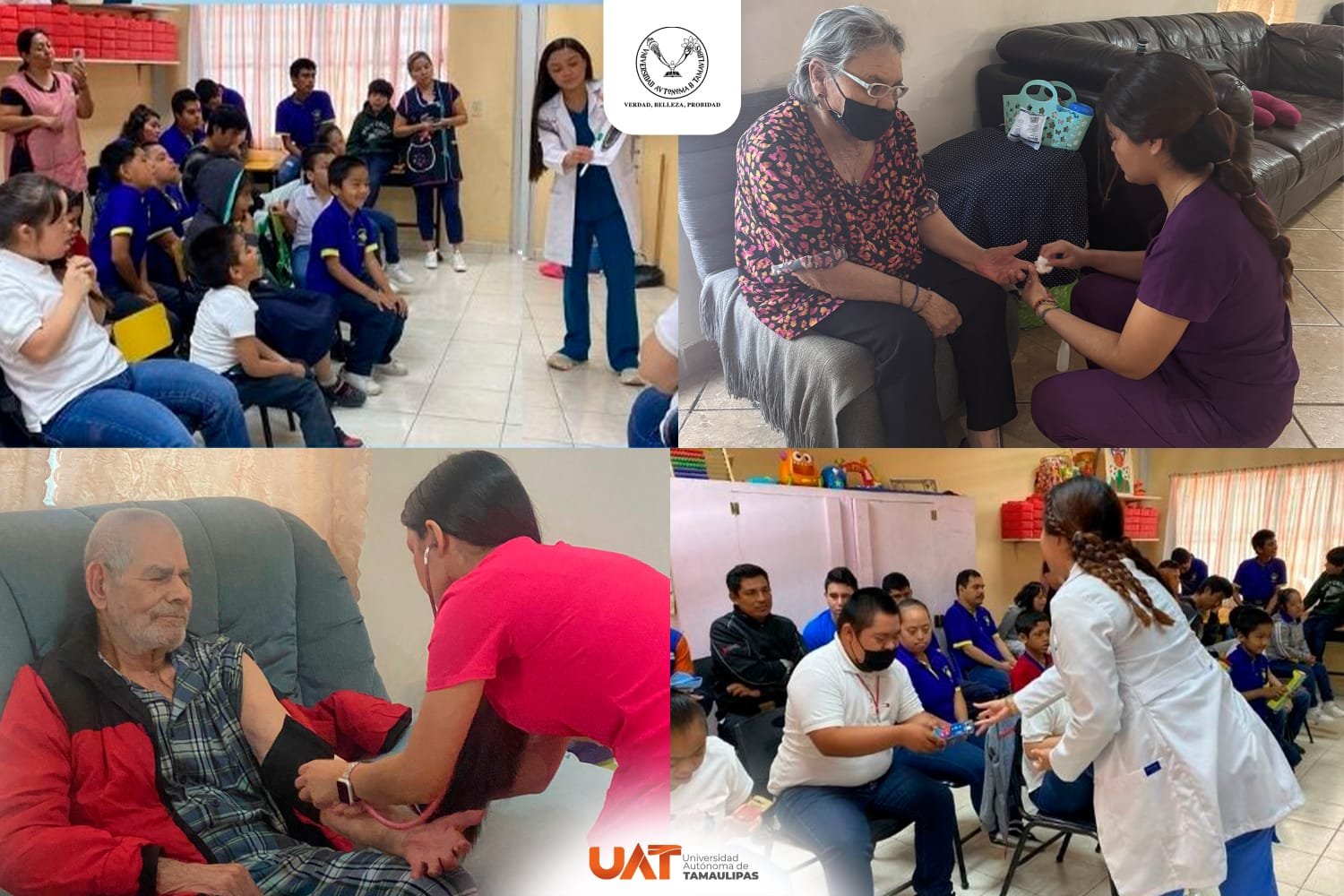 Atiende la UAT con servicios médicos gratuitos a grupos vulnerables y adultos mayores