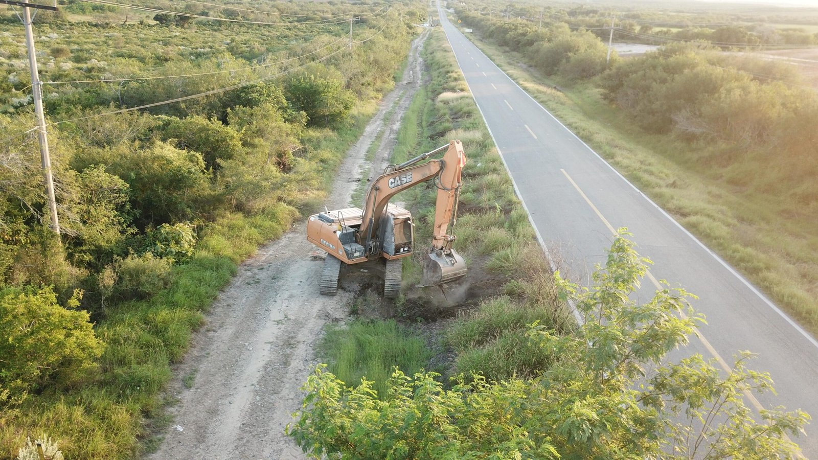 El Gobierno Municipal lleva a cabo labores de retiro de arbustos que obstruyen la visibilidad de los automovilistas