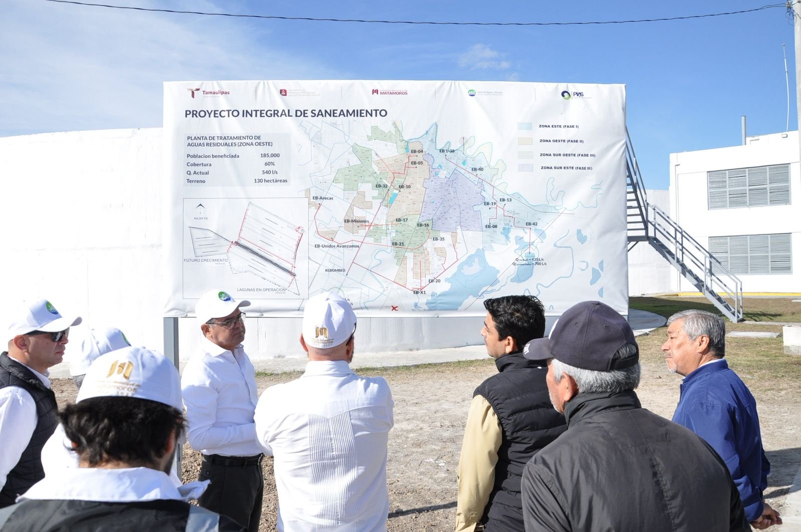 Avanza modernización de la PTAR Oeste de Matamoros