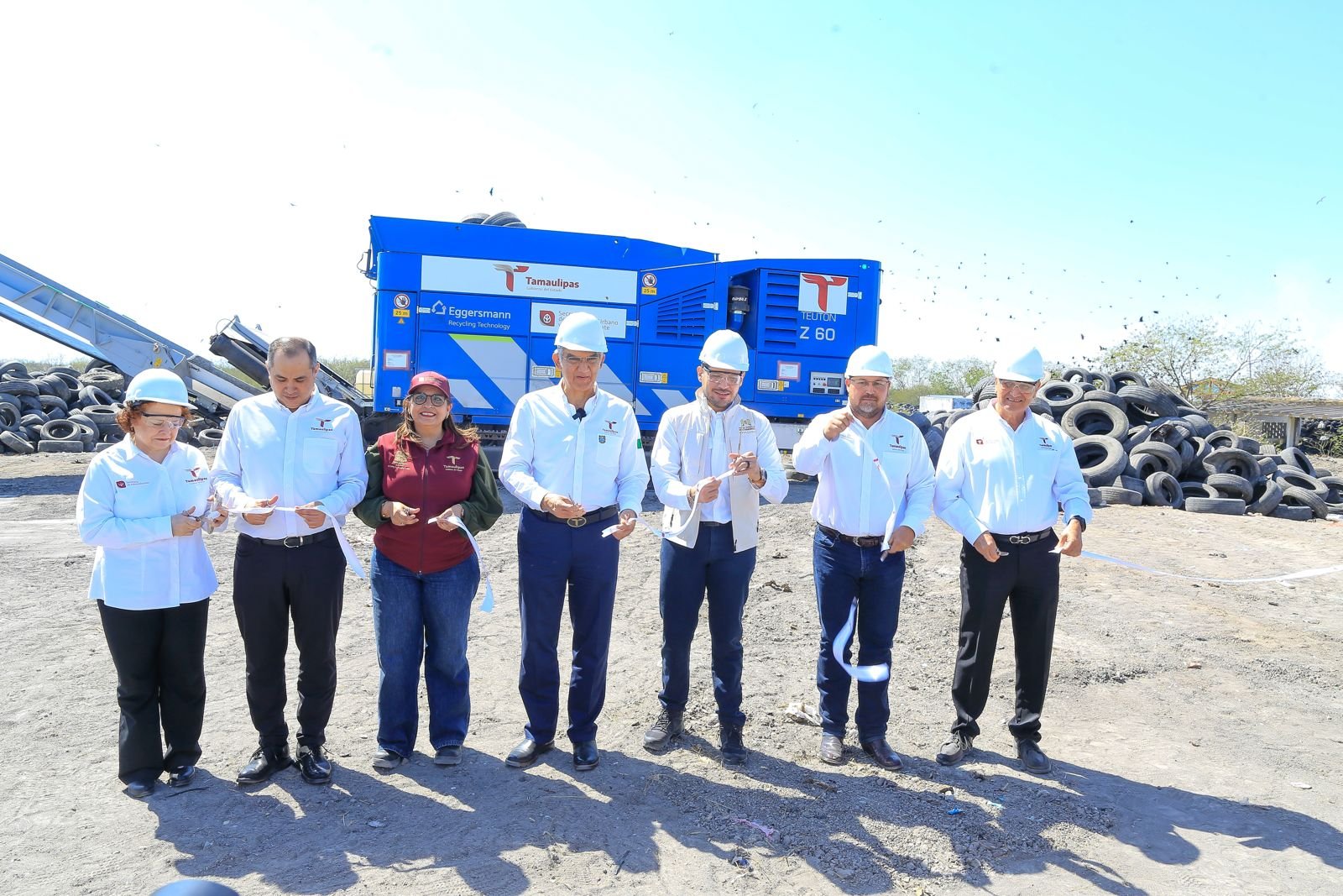 Pone en marcha Américo Villarreal planta trituradora de neumáticos en Matamoros Pone en marcha Américo Villarreal planta trituradora de neumáticos en Matamoros