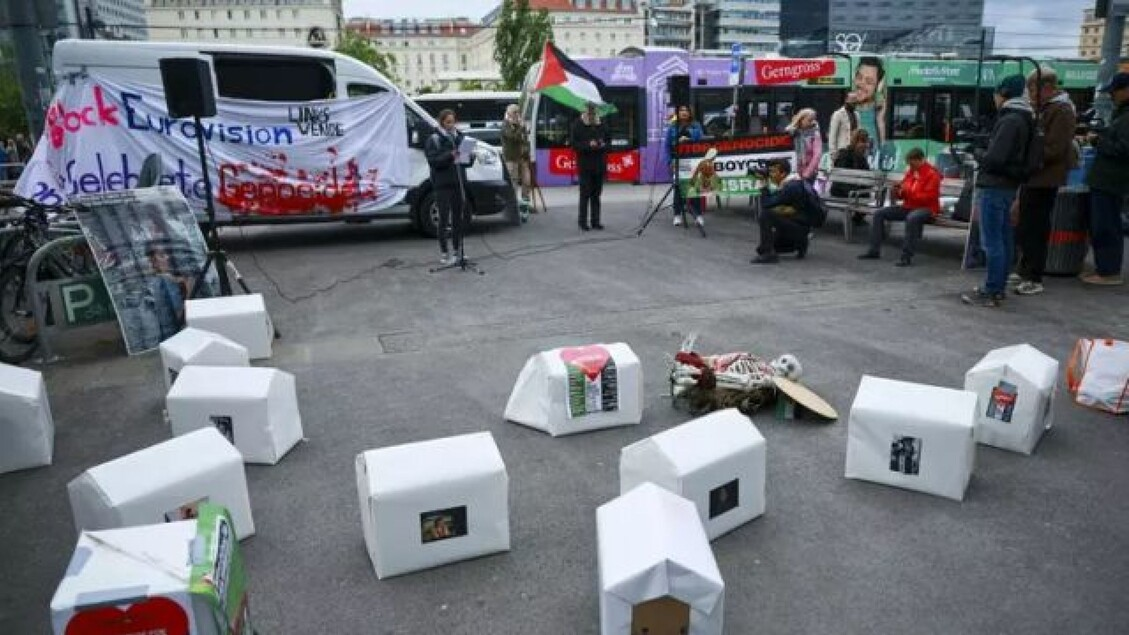 Eurovisión a través de protestas antiisraelíes, en escena Sal Da Vinci – Espectáculos