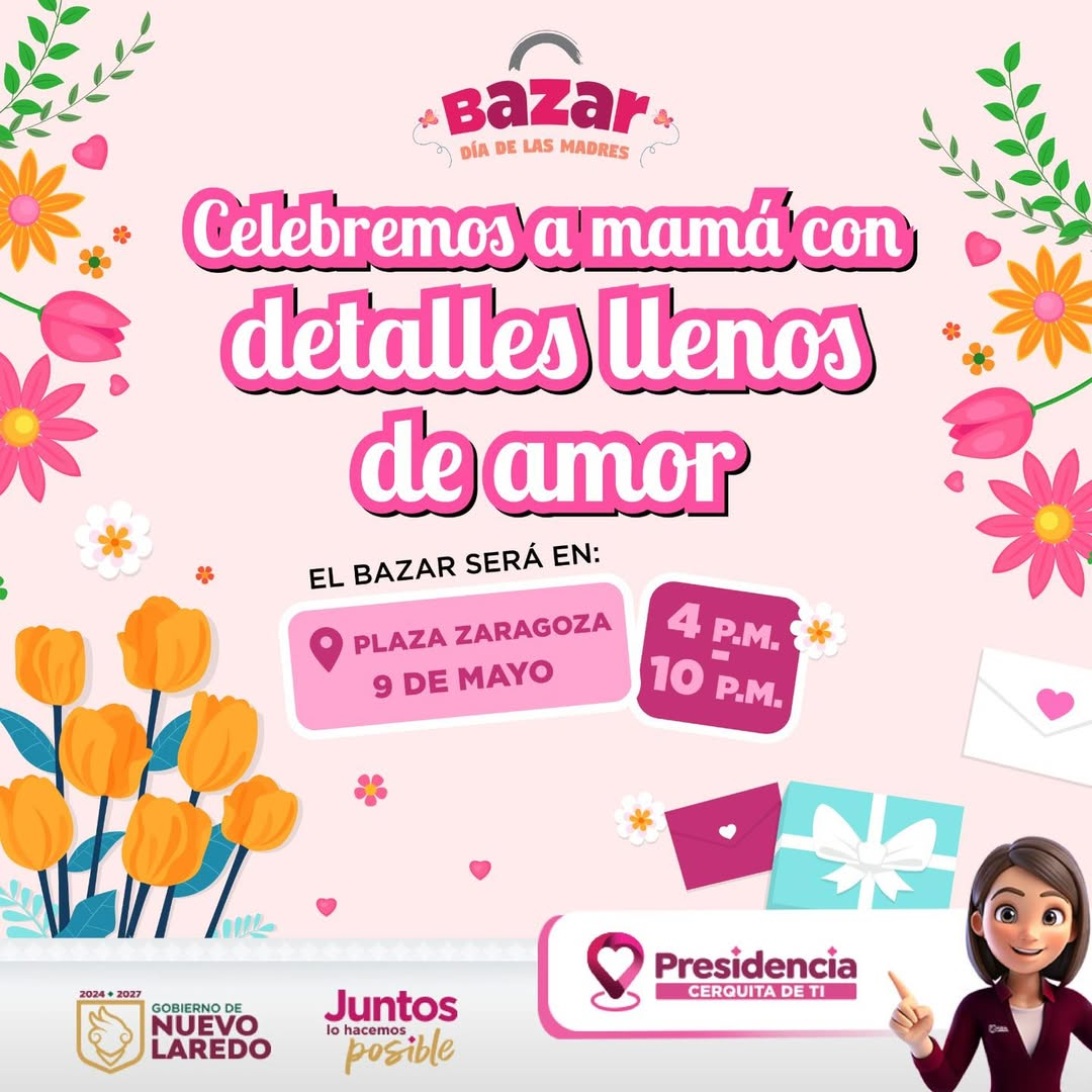 Encuentra el regalo ideal para mamá en el Bazar del Día de las Madres. Este 9 de mayo en Plaza Zaragoza, disfruta de un…