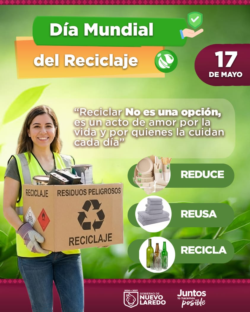 En el Día Mundial del Reciclaje recordamos que pequeñas acciones pueden generar grandes cambios en el cuidado del medio…