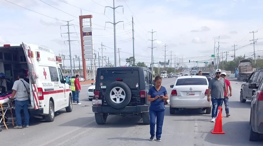 Derriban a motociclista en Reynosa Derriban a motociclista en Reynosa