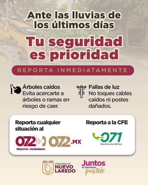 Las condiciones de lluvia continuarán durante los próximos días en la cuidad, por ello los invitamos a mantenerse preven… Las condiciones de lluvia continuarán durante los próximos días en la cuidad, por ello los invitamos a mantenerse preven…