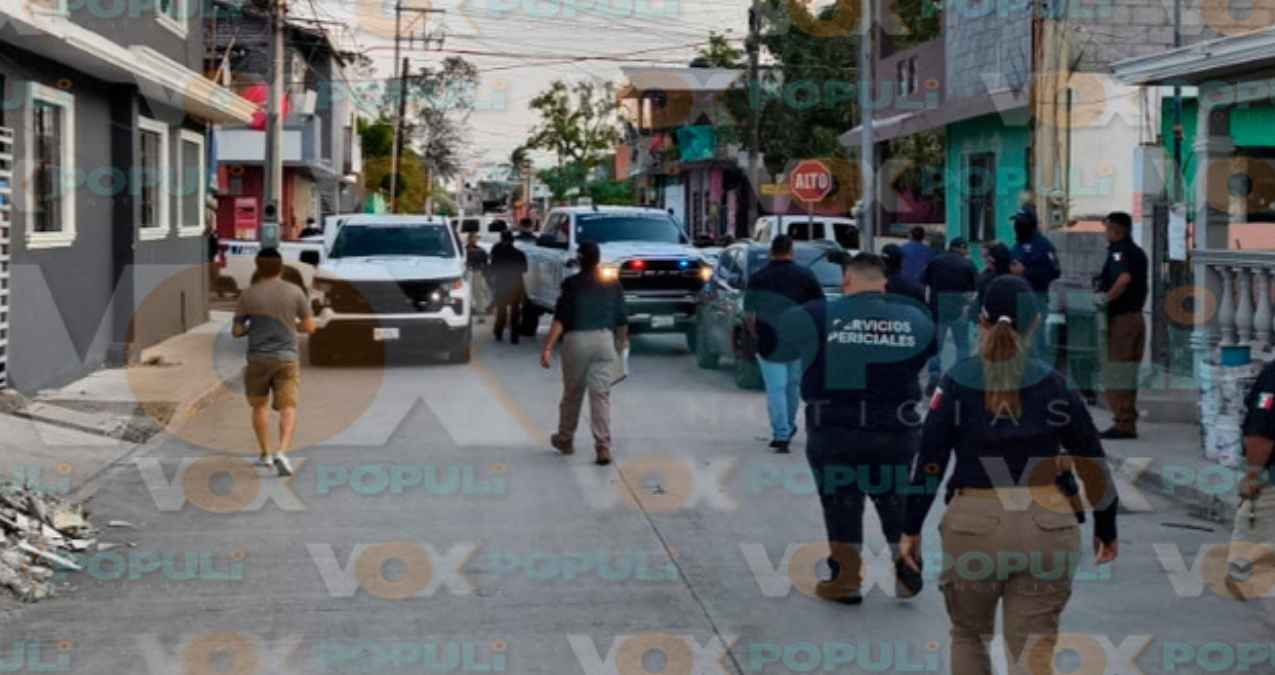 Fiscalía realiza cateo en casa de la colonia Morelos por muerte de Ezequiel Antonio en Tampico, Tamaulipas