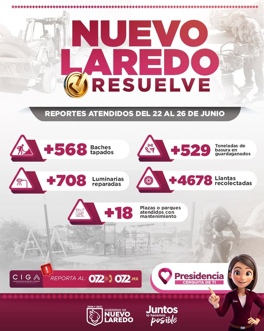 Atender con prontitud los reportes de la ciudadanía nos permite consolidar una ciudad más limpia, ordenada y eficiente p…
