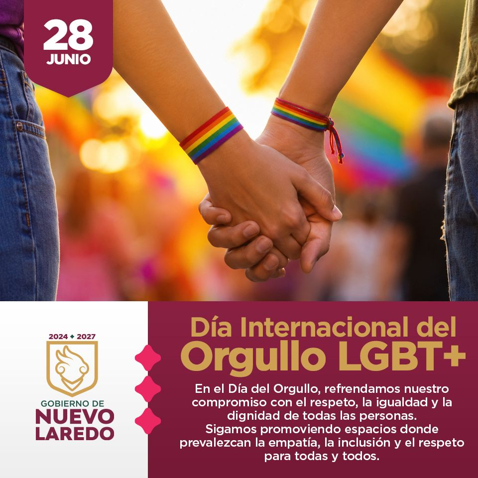 El respeto es la base de una comunidad más unida, solidaria e incluyente. En el Día Internacional del Orgullo LGBT+, rea…