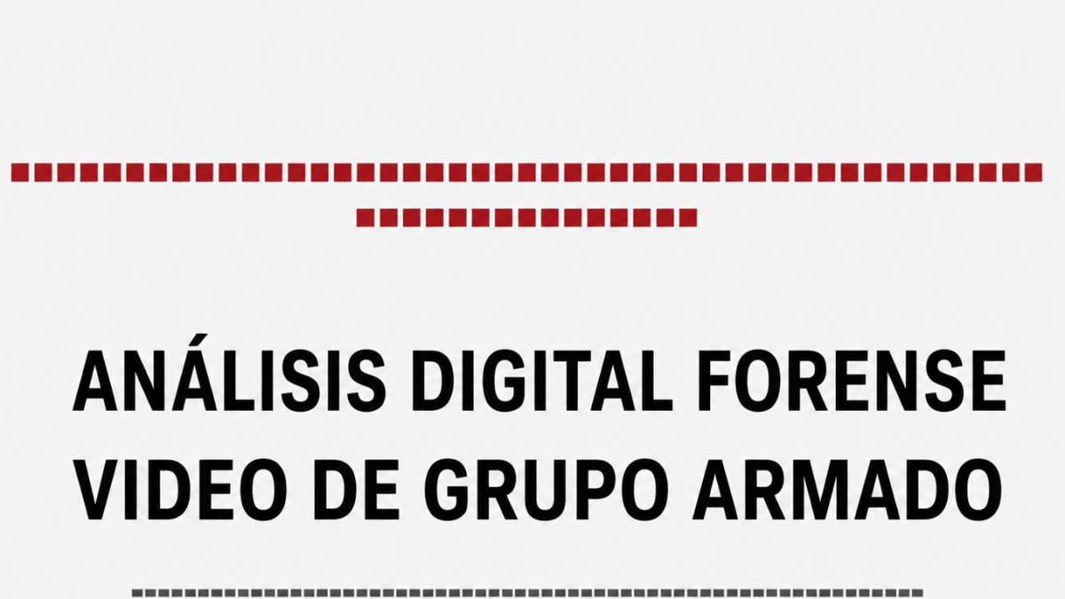 Peritaje identifica desfases entre imagen y sonido en video atribuido a grupo armado