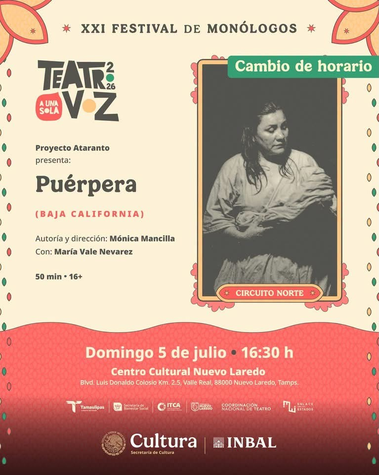 Una gran historia te espera sobre el escenario. Te invitamos a disfrutar del monólogo “Puérpera”, una puesta en escena q…