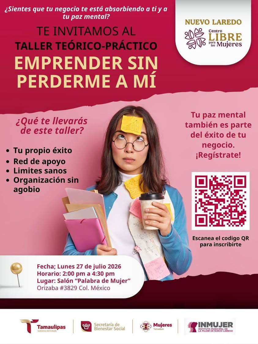 Emprender también significa cuidar de ti. Si estás desarrollando un proyecto o deseas fortalecer tus habilidades, partic…