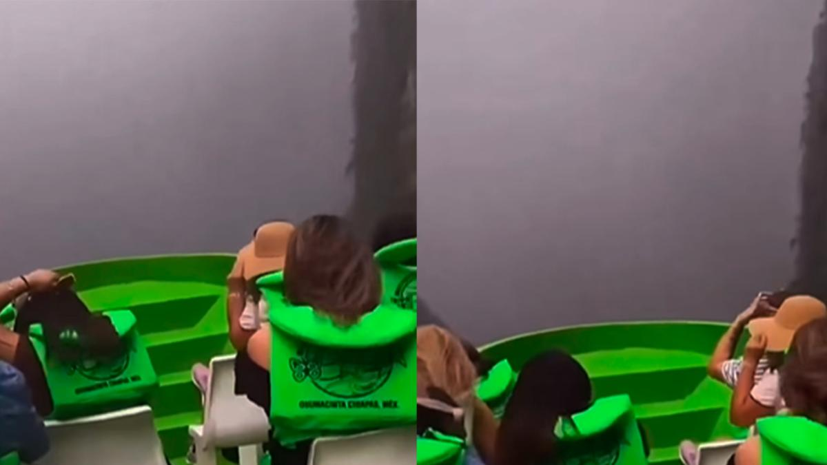 Adrenalina pura: turistas atrapados entre viento y niebla en el Cañón del Sumidero Adrenalina pura: turistas atrapados entre viento y niebla en el Cañón del Sumidero