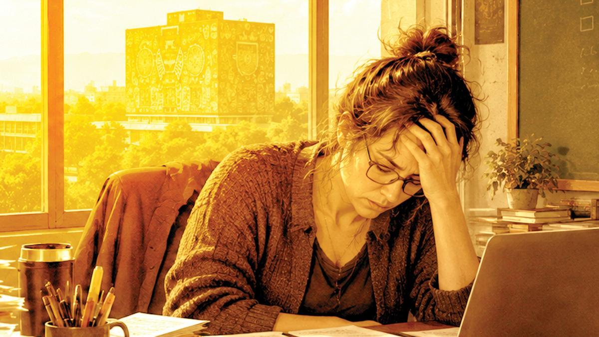 Profesores de la UNAM, al borde del burnout