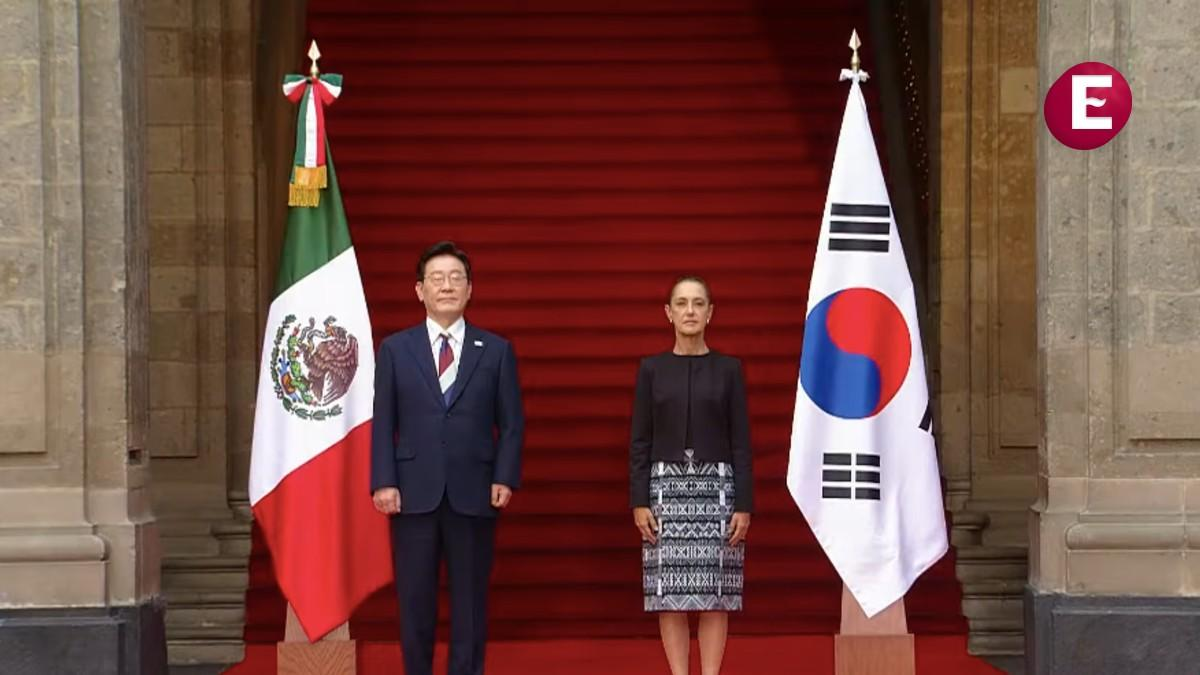 Sheinbaum se reúne con Lee Jae-Myung, presidente de Corea del Sur