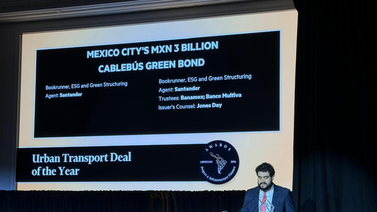 Ciudad de México gana premio internacional por Bono Verde para financiar nuevas líneas del Cablebús