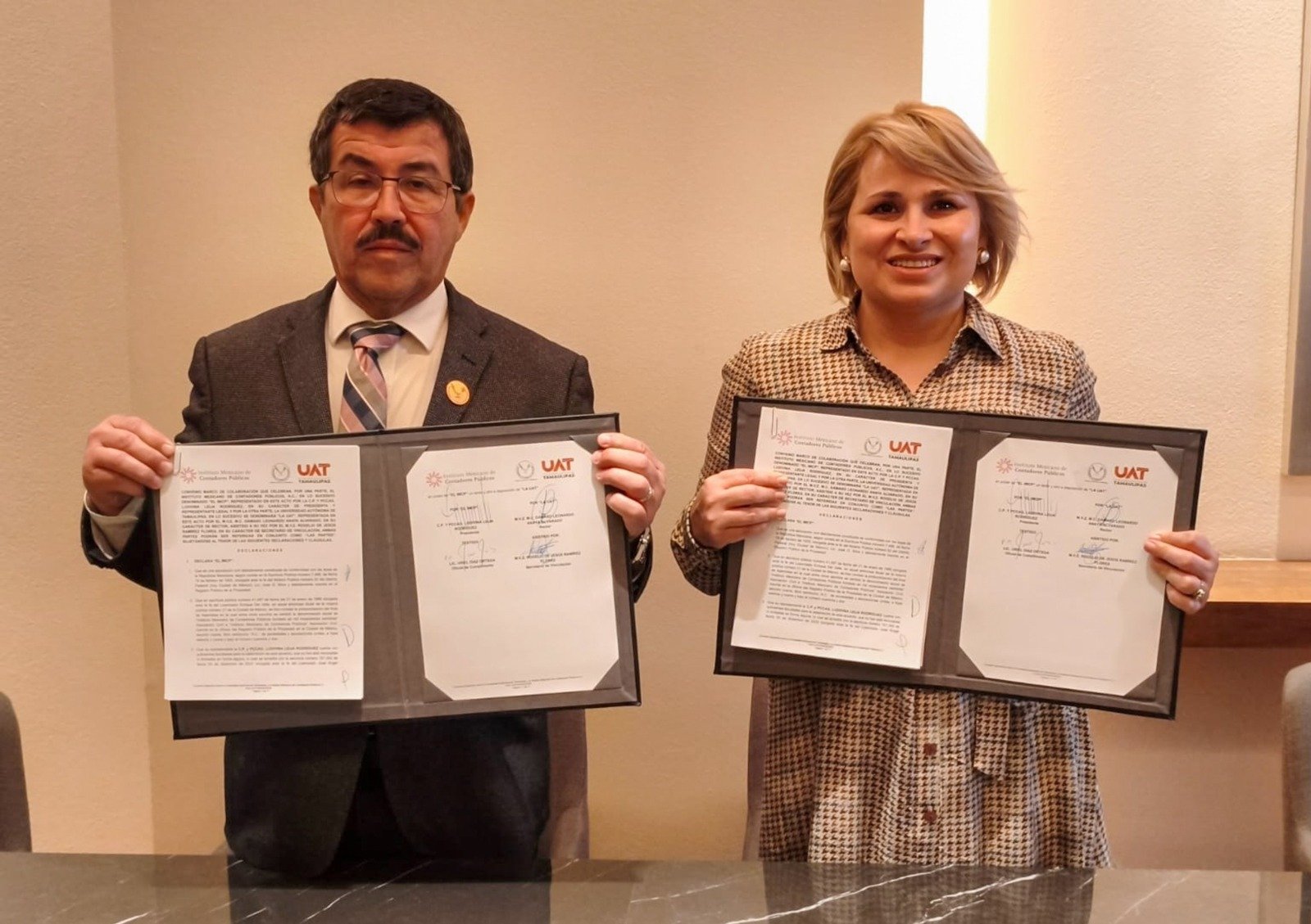 Firma rector de la UAT convenio nacional con el Instituto Mexicano de Contadores Públicos Firma rector de la UAT convenio nacional con el Instituto Mexicano de Contadores Públicos