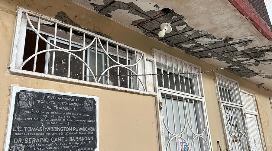 Escuela en Reynosa se cae a pedazos