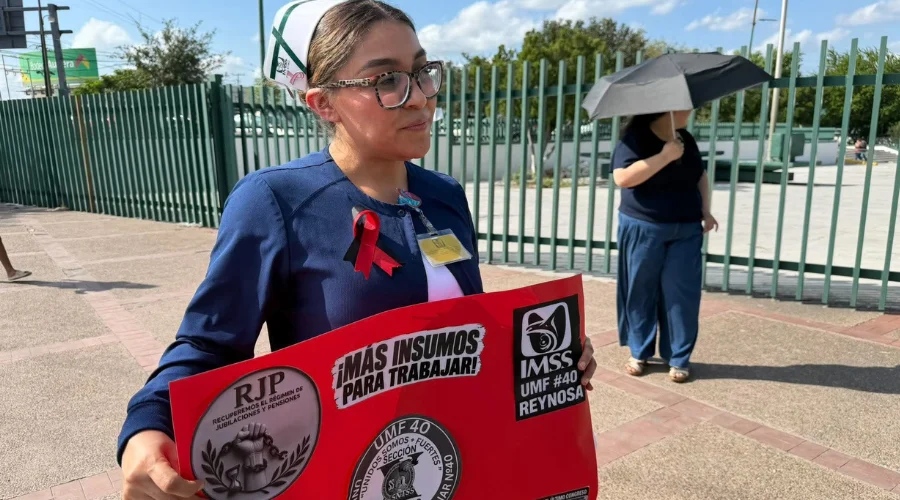 Trabajadores del IMSS en Reynosa exponen carencias
